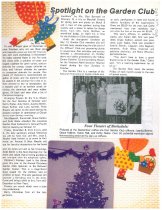A "Garden Club" article entitled "Spotlight on the Garden Club" by R. Waits