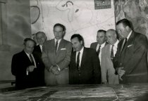 Mayor Burgess McCranie and a Group of Men