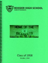 Bossier High School Class of 1958 Cover