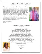 Charity McCoy Feaster Funeral Program pg 3