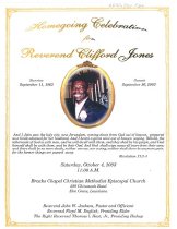 Clifford Jones Funeral Program page 2