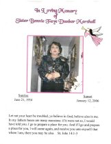 Bennie Marshall Funeral Program pg 3