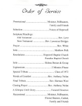 Bennie Marshall Funeral Program pg 4