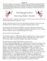 Bennie Marshall Funeral Program pg 5