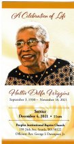 Halli Delfa Wiggins Funeral Program page    1