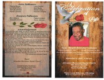 Isaac Johnson Funeral Program page 1