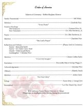 Wilbur Tyler Clay Funeral Program page 2
