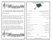 Princeton High School Class of 1969 Reunion Program, 2009 pg 1