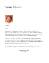 Obituary for George R. Moore