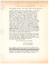 A letter from George H. and Anna Gardner in Dalton, GA to Zack Gardner