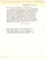 Letter from Matt W. Johnson to  Zack Gardner and Family  Cairo 2 April 1877