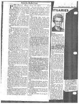 Article submitted with Obituary of  Anna Strayhan Neeson