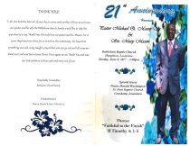 21st Anniversary for Rev. & Mrs Michael Quinn Mason - Outside Page