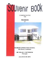 Redmond Spikes' 2010 Reunion Souvenir Booklet excerpt  Front Page