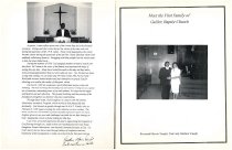 Pages from Galilee Baptist Church's Entrance Service Booklet     Pages from