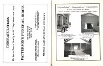 Pages from Galilee Baptist Church's Entrance Service Booklet