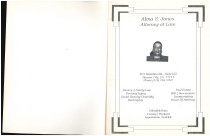 Page from Galilee Baptist Church's Entrance Service Booklet