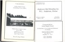 Pages from Galilee Baptist Church's Entrance Service Booklet