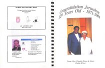Pages from Jerusalem Missionary BC's 129th Anniversary Souvenir Book