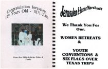 Pages from Jerusalem Missionary BC's 129th Anniversary Souvenir Book