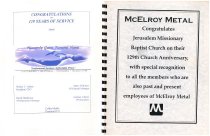 Pages from Jerusalem Missionary BC's 129th Anniversary Souvenir Book