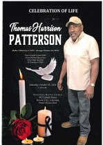 Thomas Harrison Patterson's Funeral Program - Front Page