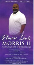Elmore Louis Morris II's Funeral Program - Front Cover
