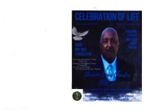 Louis C. Bell, Jr's Funeral Program - front page