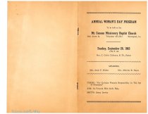 Mt. Canaan MBC Woman's Day Program  -  Front Page