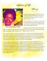JoAnn Marie Ashley's Funeral Program - Front Page