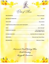 JoAnn Marie Ashley's Funeral Program - Order of Service