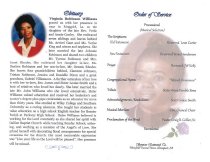 Virginia Conley Robinson-Williams's Funeral Program - Inside Page