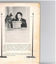 Yearbook Dedication Note to Lydia Faye Walker