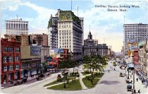 Cadillac Square, looking West, Detroit, Mich.