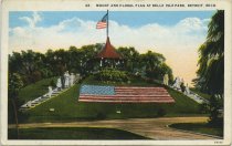 Mount and Floral Flag, at Belle Isle Park, Detroit, Mich.