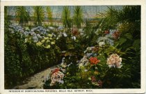 Interior of Horticultural Building, Belle Isle, Detroit, Mich.