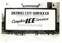 Black and white photographic print depicting a Walker & Co