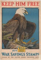 KEEP HIM FREE Buy War Savings Stamps Issued by the United States Treasury Dept.