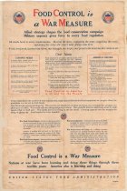 Food Control is a War Measure