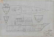 Steamer Margaret, Longitudinal and Transverse Sections Near Bow