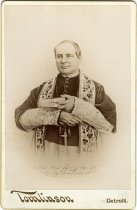 Cabinet card depicting Peter Paul LeFevre, Bishop of the Diocese of Detroit
