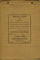 Specifications for Grabow Bros. for a Solid Brick Two Story, Four Store and Four Flat Building, Located on the North Side of Mack Avenue Between St. Jean and Gladwin Streets, Lots 5-6-7 and Part of 8, Detroit, Michigan.
