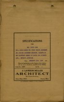 Specifications for Mrs. Ettie Jory for a Solid Brick Two Story Twelve Apartment and Janitor Apartment Building, Located at the Southwest Corner of Lawton and Columbus Aves., Detroit, Michigan.