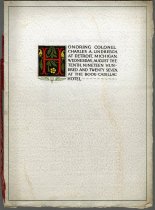 Program booklet from a dinner honoring Colonel Charles A