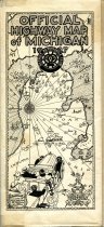 Official Highway Map of Michigan, 1927