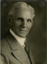 Black & white portrait photo of Henry Ford