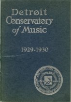 Prospectus for the 56th season of the Detroit Conservatory of Music, 1929-1930