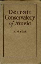 Prospectus for the 53rd year of the Detroit Conservatory of Music, 1926-1927