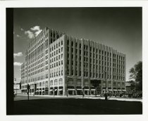 One sepia-toned photograph of a building floor/foundation under construction