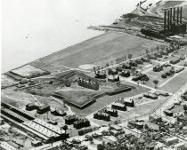 An aerial photo of Fort Wayne viewed from the Northwest taken in 1925